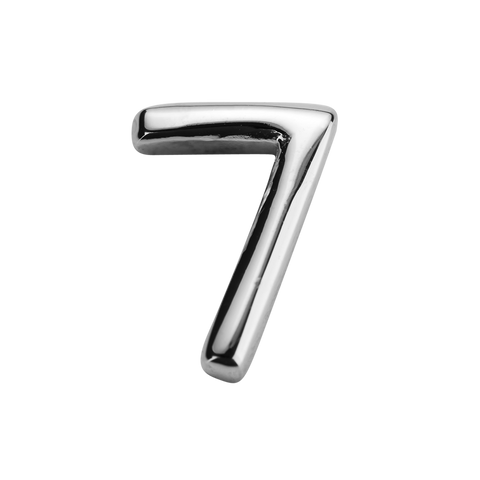 STOW Number 7 Charm - Sterling Silver