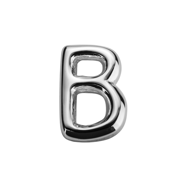 STOW Letter B Charm - Sterling Silver