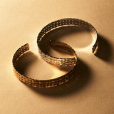 Najo - Weave Cuff 60mm Gold Plated