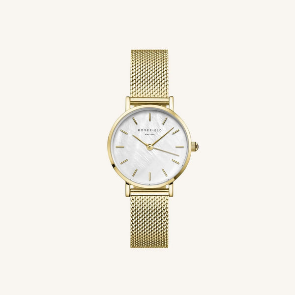 Rosefield - Small Edit Mesh Gold Watch