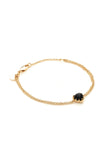 Stolen Girlfriends Club - Love Claw Bracelet Onyx Gold Plated