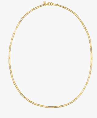 Meadowlark - Paperclip Light Necklace Gold Plated 50cm