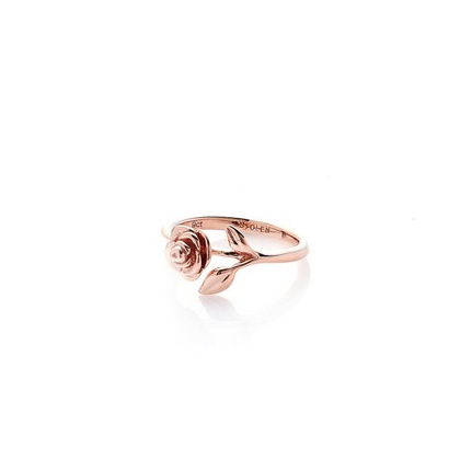 Stolen Girlfriends Club - Stem Rose Ring 9ct Rose Gold - Medium