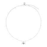 Najo - Silver Hanging Leaf Necklace