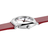 Mondaine - Petite Cushion Square Red Ladies Watch