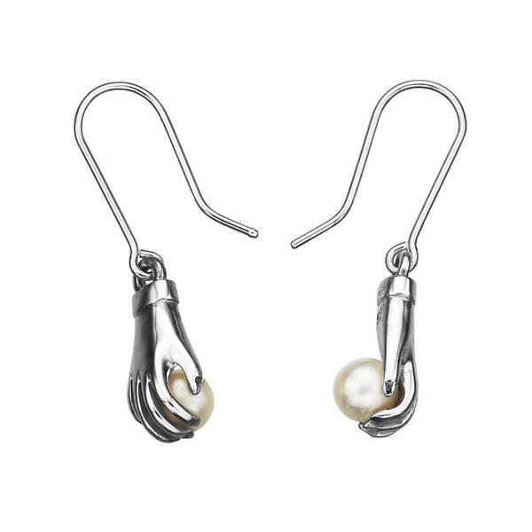 Karen Walker Wisdom Earrings - Silver, Pearl