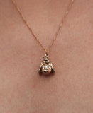 Meadowlark - Bee Charm Necklace Gold Plated