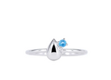 Boh Runga - The Duette In Blue Topaz Ring