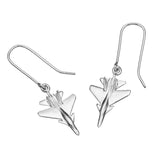 Karen Walker Jet Plane Drop Earrings - Silver