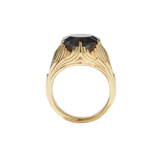 Meadowlark - Aphrodite Cocktail Ring - 9ct Yellow Gold - Onyx