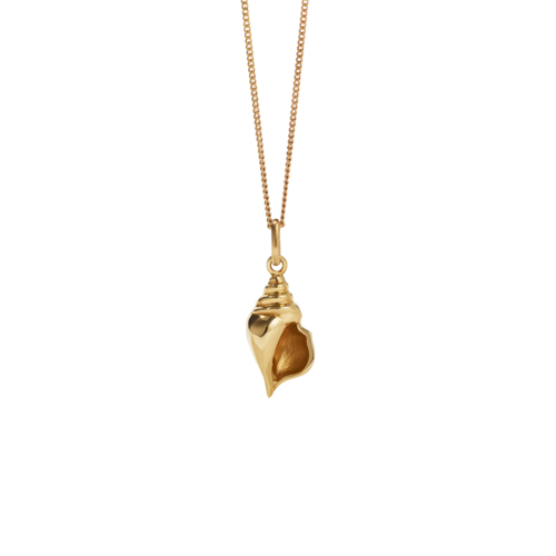 Meadowlark - Conch Charm Necklace Gold Plated