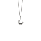 Meadowlark - Croissant Charm Necklace Silver