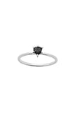 Karen Walker - Cupid's Heart Mini Ring Silver Onyx