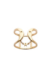 Karen Walker Double Crescent Ring - 9ct Gold