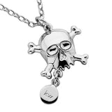 Karen Walker Skull & Tag Charm - Silver