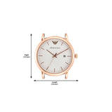 Emporio Armani - Mens Rose Gold/Black Watch