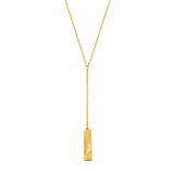 Joidart - Facet Necklace Gold Chain Y Drop