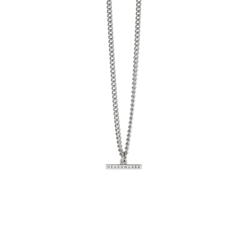 Meadowlark - Petite Fob Chain Necklace Sterling Silver