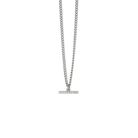 Meadowlark - Petite Fob Chain Necklace Sterling Silver