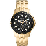 Fossil - All Gold Chronograph Black Face