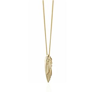 Boh Runga - Karearea Wing Pendant Gold Plated