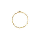Meadowlark - Paperclip Light Chain Bracelet Gold Plated 19cm