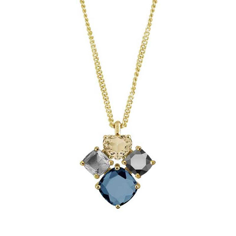 Dyrberg/Kern - Maksika Gold Necklace - Blue