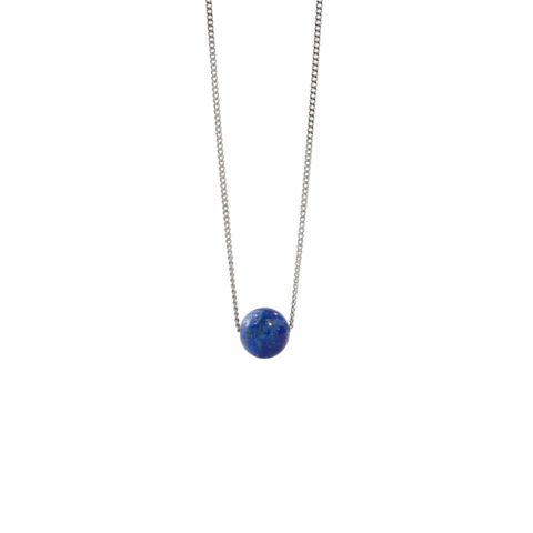 Meadowlark - Maya Necklace Small With Blue Lapis On A 45cm Sterling Silver Chain