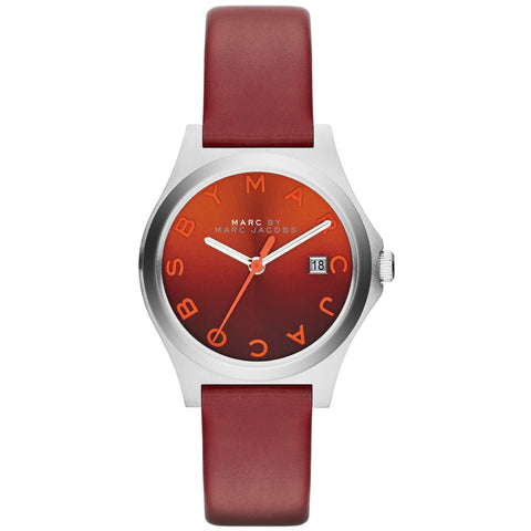 Marc Jacobs 'The Slim' Watch - Red Leather MBM1322