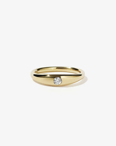 Meadowlark - Mini Claude Ring with Reclaimed White Diamond