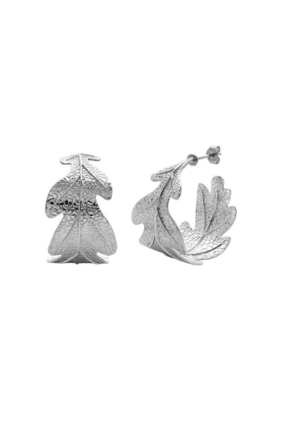 Karen Walker Oak Leaf Earrings - Sterling Silver