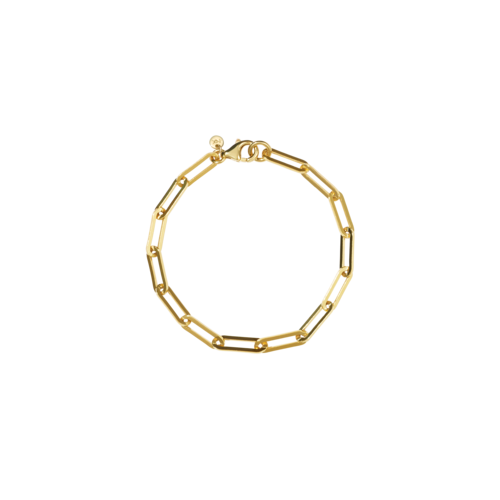 Meadowlark - Paperclip Heavy Bracelet Gold Plated 17cm