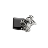 Meadowlark - Rose Cocktail Ring Large, Silver Onyx