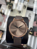 Nixon - Kensington Leather Watch - Rose Gold/Taupe