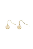 Karen Walker Runaway Girl Stamp Earrings - 9ct Gold