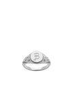 Karen Walker Society Signet Ring - Sterling Silver