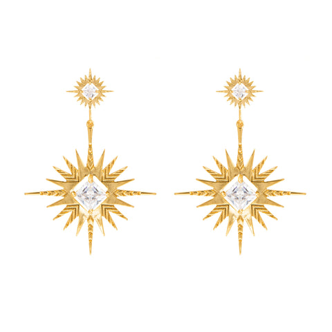 Lindi Kingi - Solar Earrings - Gold Plated