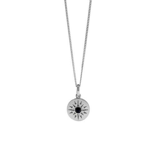 Meadowlark Ursa Necklace Medium - Sterling Silver - Midnight Sapphire