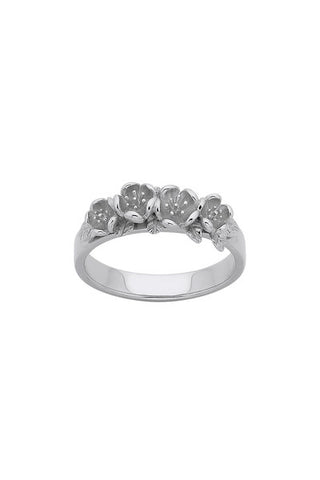 Karen Walker Botanical Wreath Ring - Silver